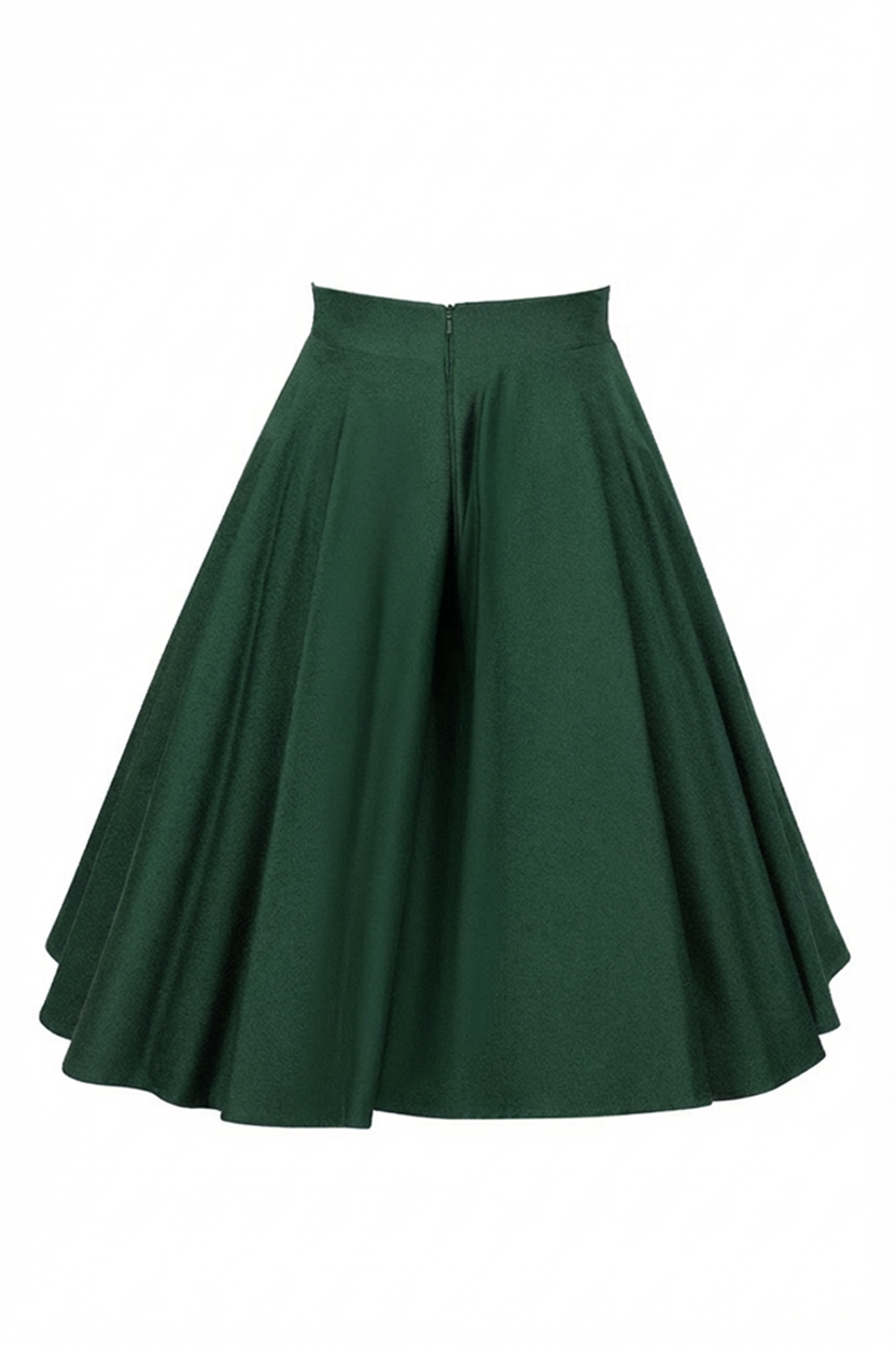 D'Amour Circle Skirt (Bottle Green)