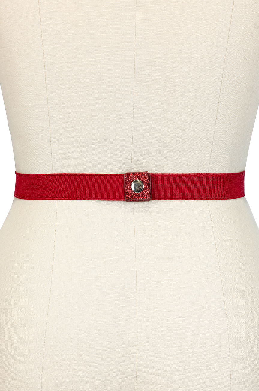 Pretty Kitty Follies Sparkle Bow Belt (Red)