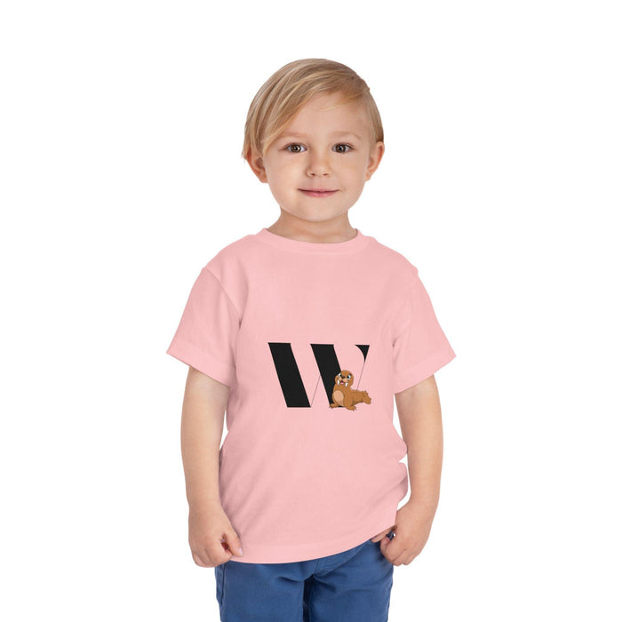 Alphabet Adventures: Letter W - Walrus Toddler T-shirt - Whippie's