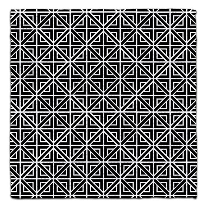 Black & White Squares & Diamonds Eco-Friendly Washcloth - CJ Bella Co.