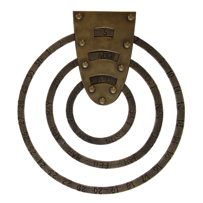Brass Calendar Wall Hanging - Candlestock.com