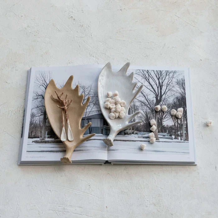 Ceramic Moose Antler Tray