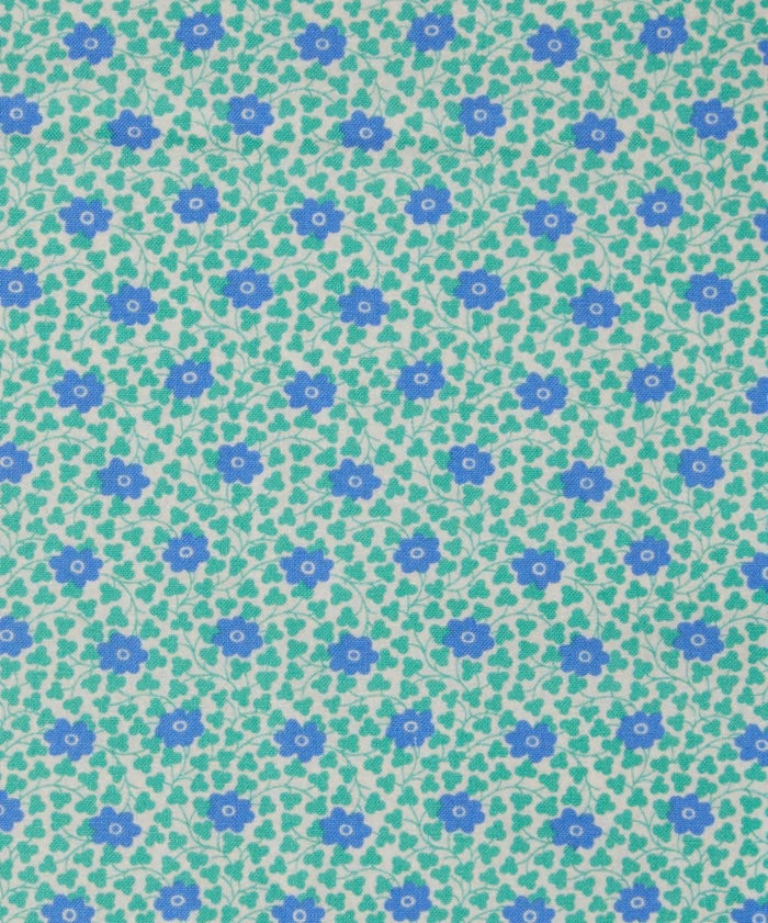 Chelsea Flower by Liberty Fabrics in Blue Green