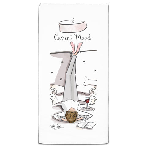 RH3-165 Current Mood flour sack towel by Heather Stillufsen and CJ Bella Co.
