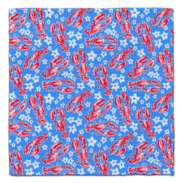 Dancing Lobster Waffle Weave Washcloth