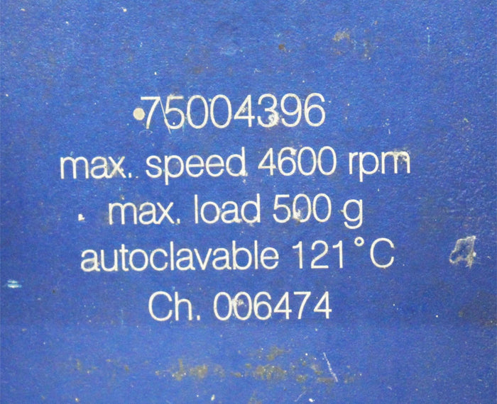Fisher Scientific Rotor Microplate Bucket Specifications 75004393
