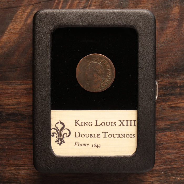 France, King Louis XIII, Double Tournois - 1643 - France