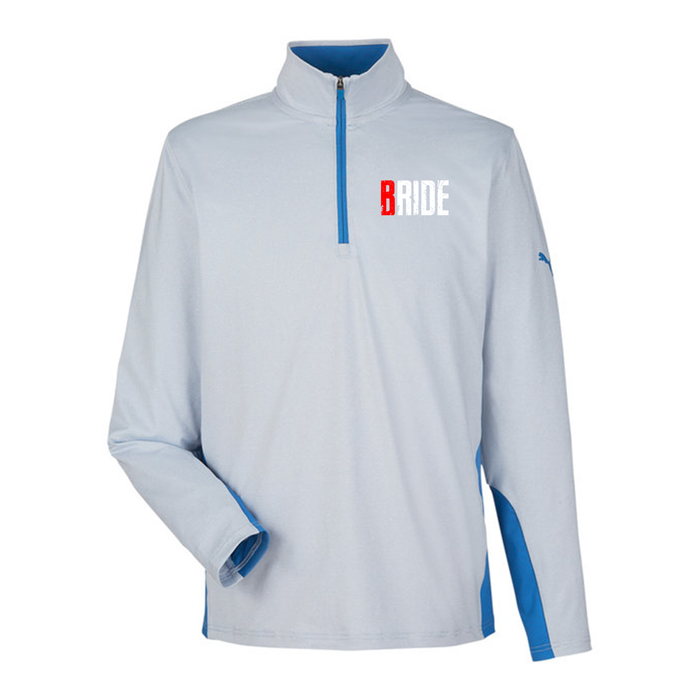 Puma Golf Men's Mesa Stripe Quarter-Zip, Screen Print