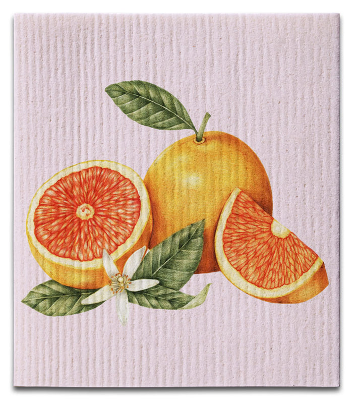 Grapefruit Swedish Dishcloth