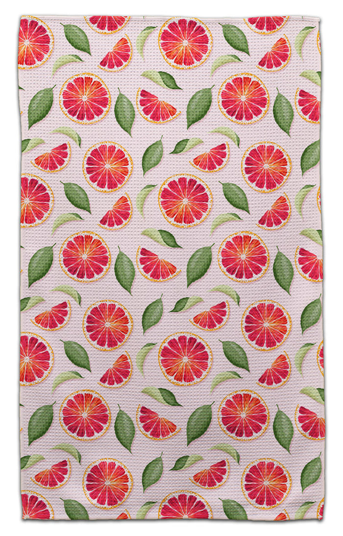 Grapefruit Waffle Weave Towel - CJ Bella Co.