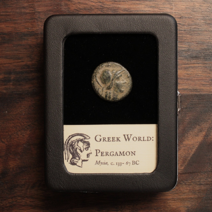 Greek World, Mysia, Pergamon, Athena & Trophy - c. 133 – 67 BCE - Asia Minor (Turkey)