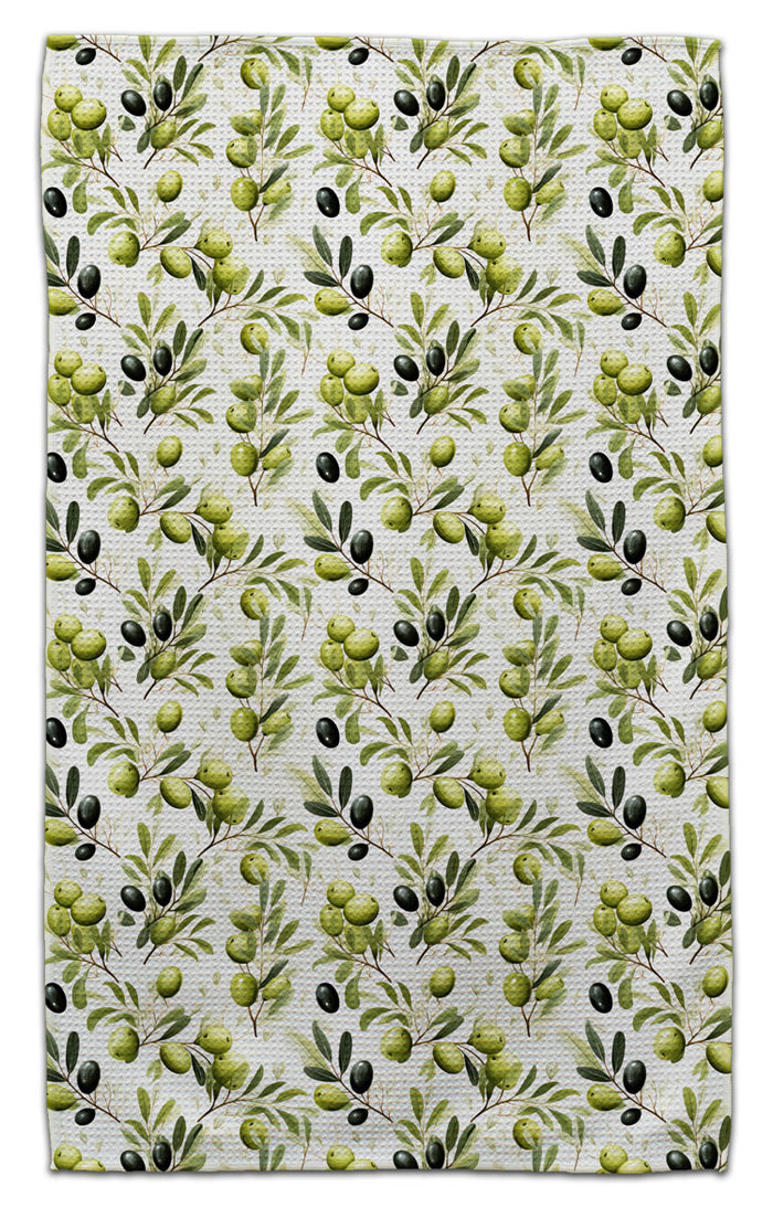 Green & Black Olives Eco-Friendly Towel - CJ Bella Co.