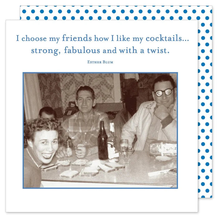 I Choose My Friends Cocktail Napkins