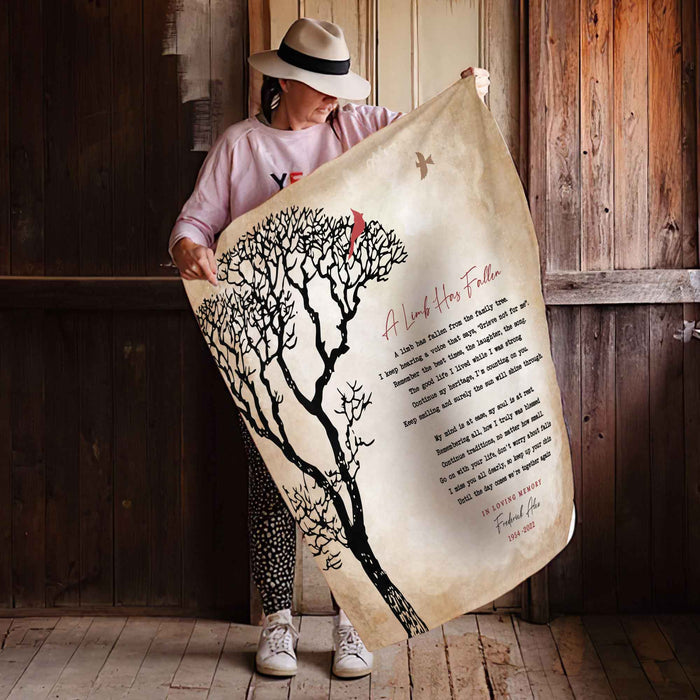 In Loving Memory Blanket | In Loving Memory Blankets a Limb Has Fallen