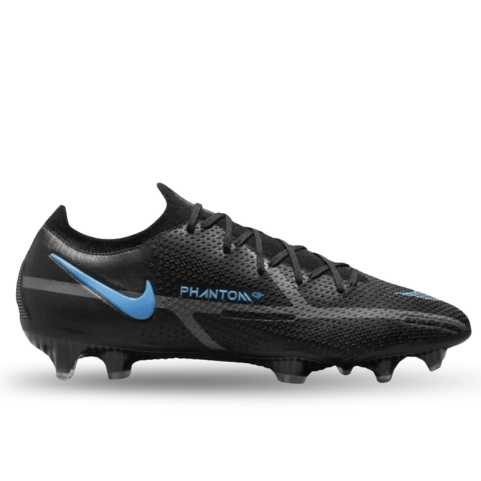 Nike Phantom GT2 Elite FG Soccer Cleats(Black/Iron Grey) | SoccerWearhouse
