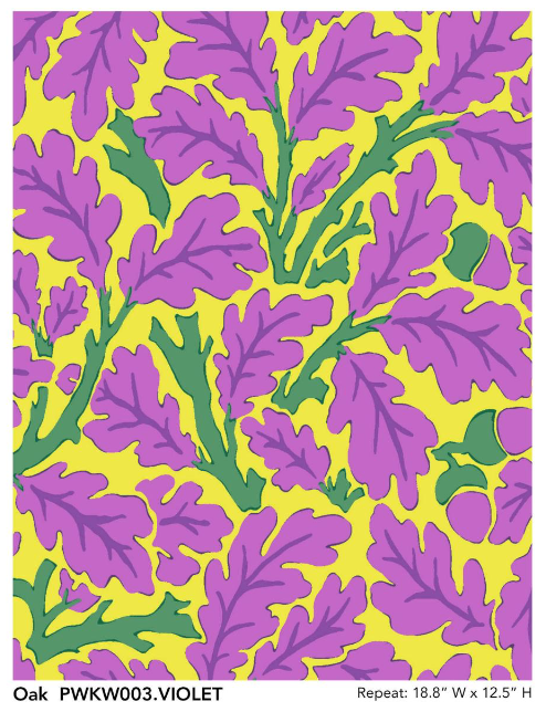 Oak / Violet by Kaffe Fassett x William Morris & Co.