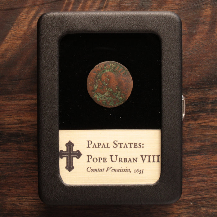 Papal States, Pope Urban VIII, Double Tournois - 1635 - Comtat Venaissin (France)