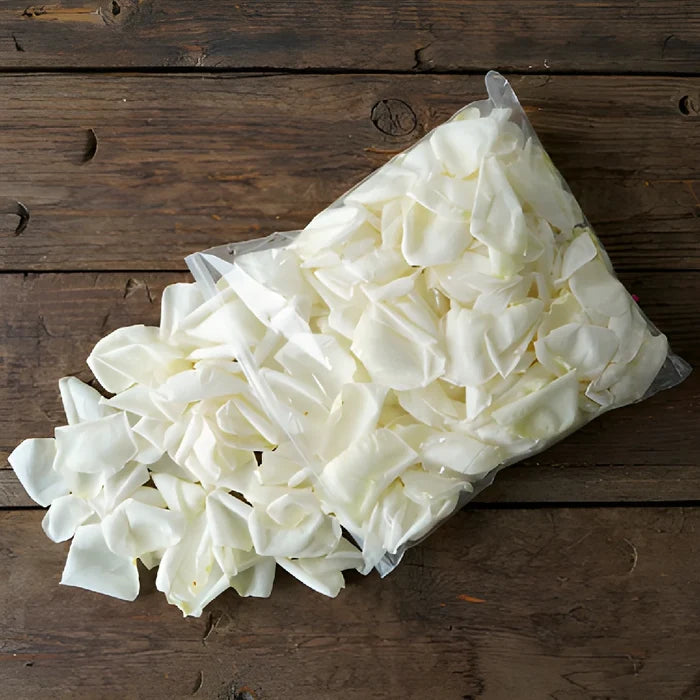 White dried Garden Rose Petals