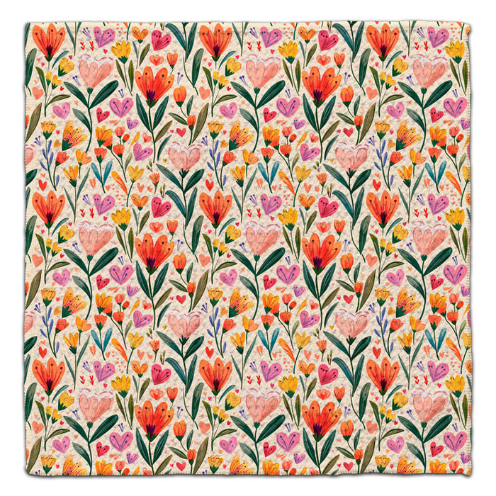 Pink & Orange Tulips Eco-Friendly Washcloth - CJ Bella Co.