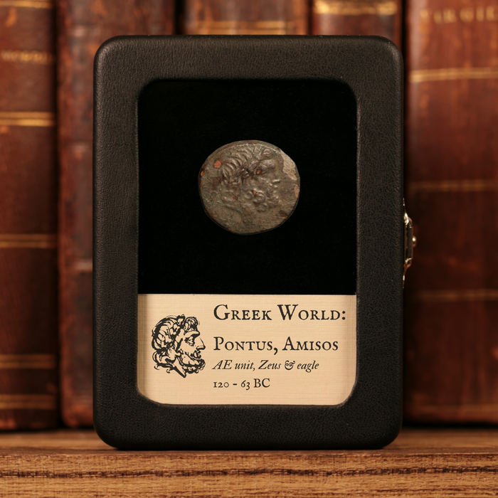 Pontus, City of Amisos, Bronze Unit, Zeus & Eagle - 120 to 63 BCE - Greek World