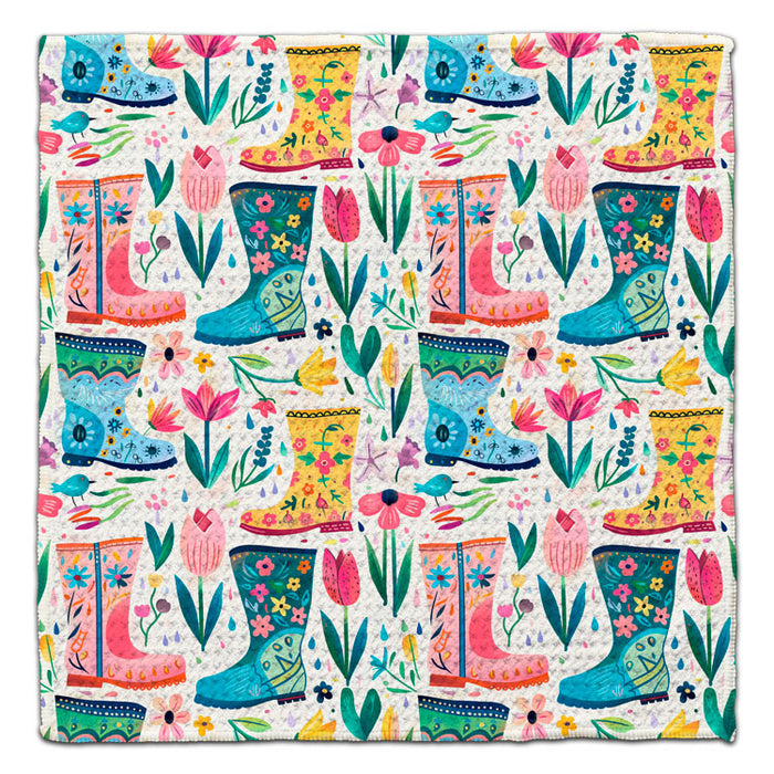 Rain Boots Eco-Friendly Washcloth - CJ Bella Co.