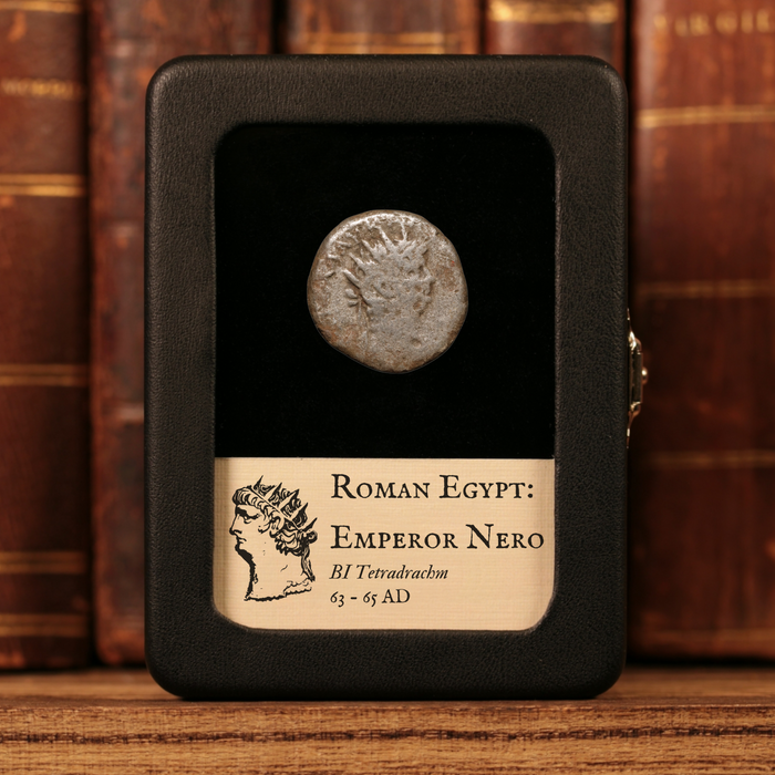 Roman Egypt, Emperor Nero, BI Tetradrachm, Empress Poppaea Reverse - 63 to 65 CE - Roman Provinces