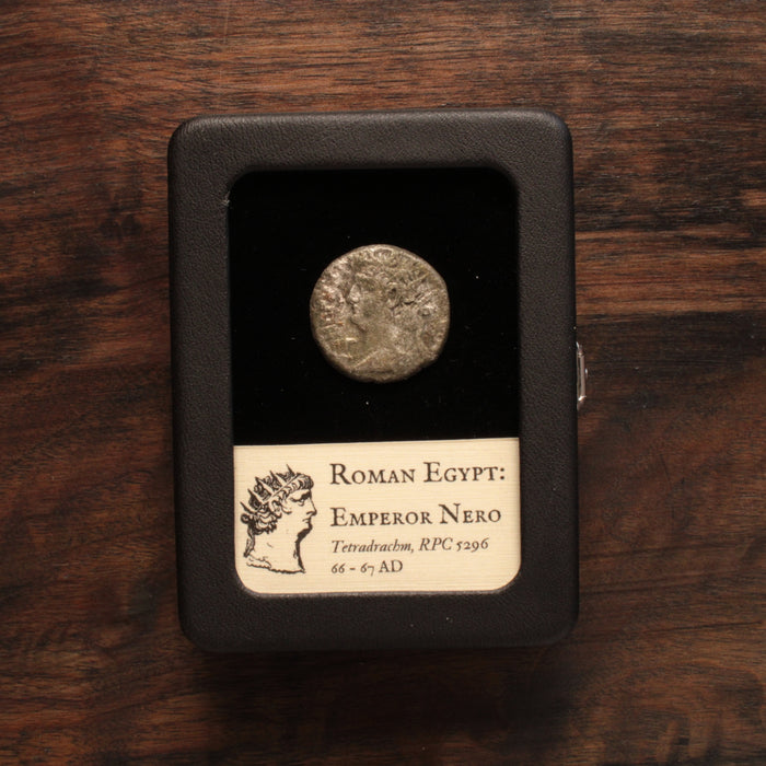Roman Egypt, Emperor Nero Tetradrachm - 66 to 67 CE - Roman Empire
