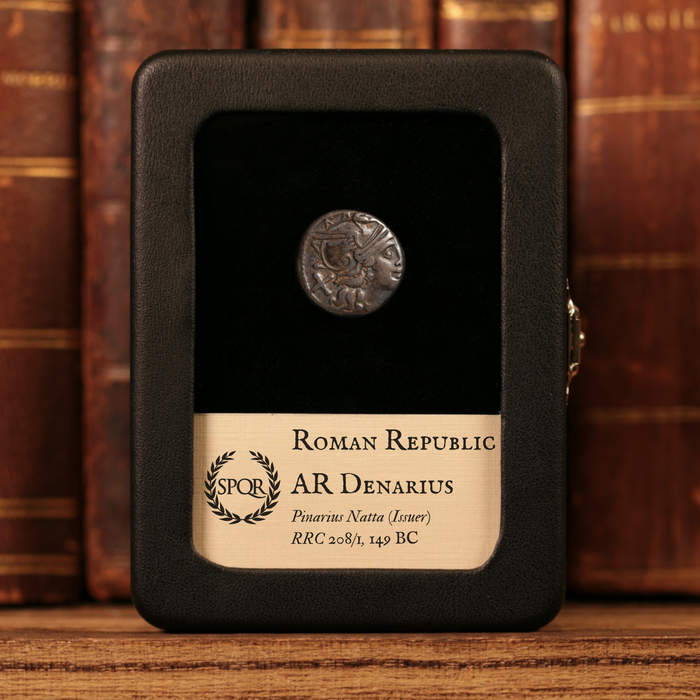 Roman Republic, Pinarius Natta, AR Denarius, Roma & Victory - 149 BCE - Roman Republic