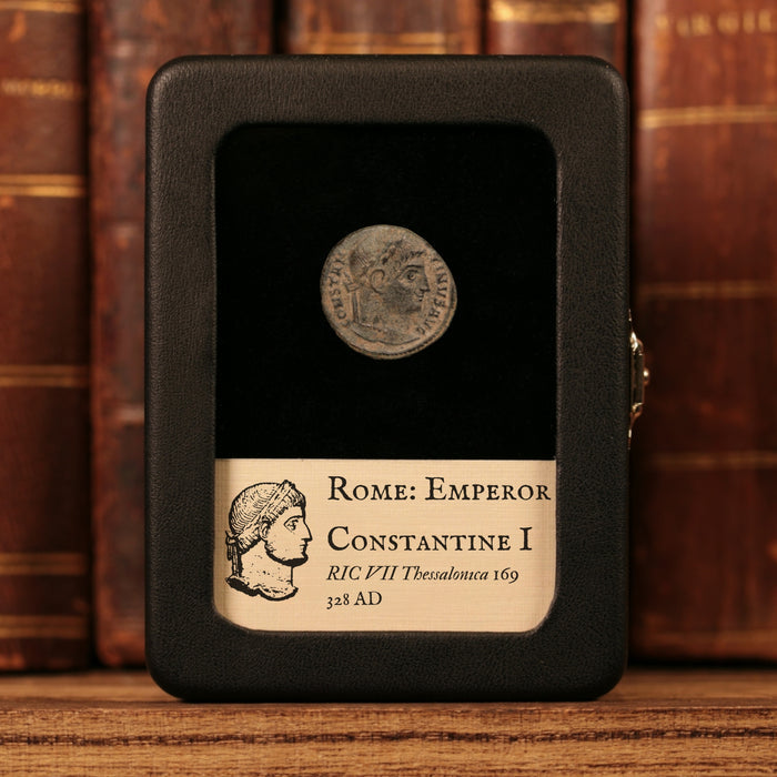 Rome, Emperor Constantine I, AE Unit, "Camp Gate" Reverse - 328 CE - Roman Empire