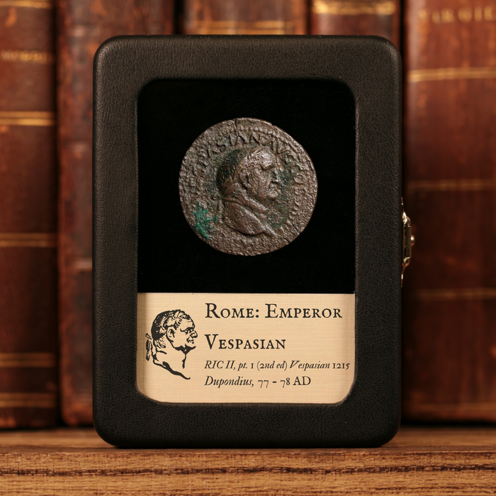 Rome, Emperor Vespasian, AE Dupondius, Fortuna (Goddess or Fortune) - 77 to 78 CE - Roman Empire