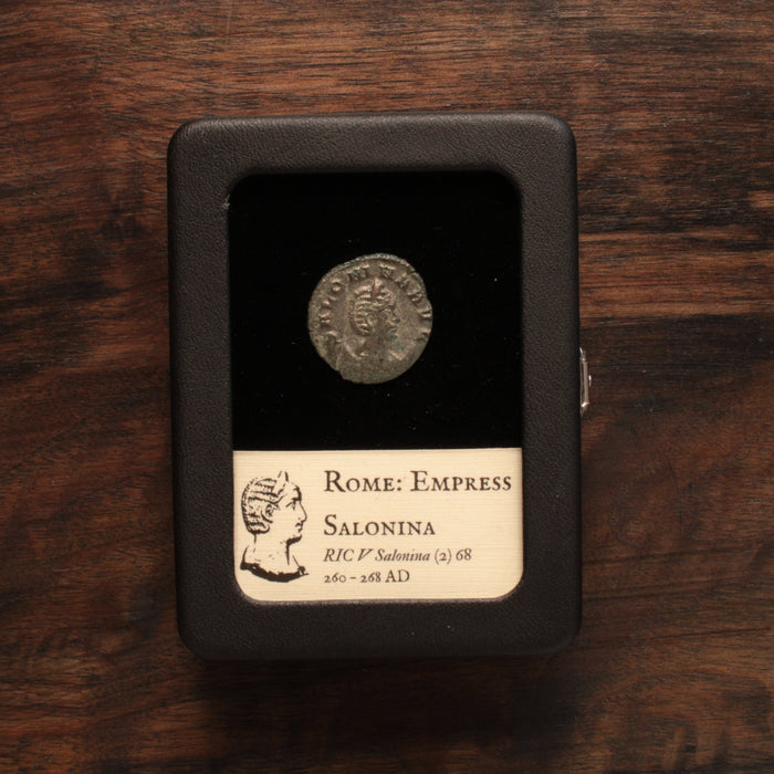 Rome, Empress Salonina, Antoninianus (Vesta Reverse) - 260 to 280 CE - Roman Empire