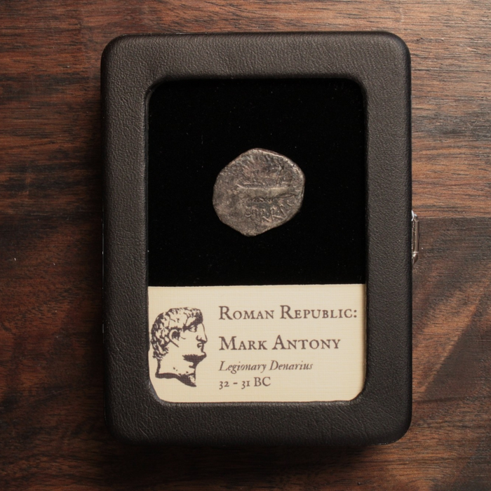 Rome, Mark Antony Legionary Denarius - 32 – 31 BCE - Roman Republic