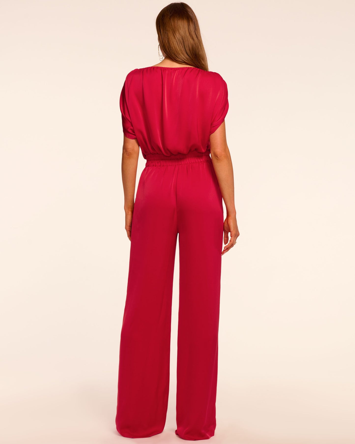Sabrina Ruched Wide Leg Jumpsuit