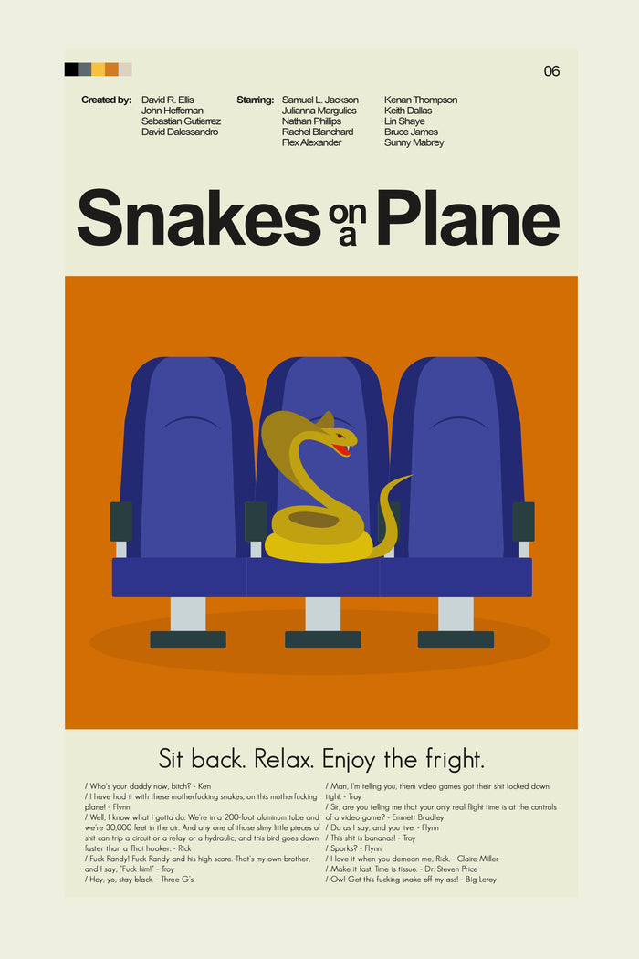 Snakes on a Plane - Cobra | 12"x18" or 18"x24" Print only