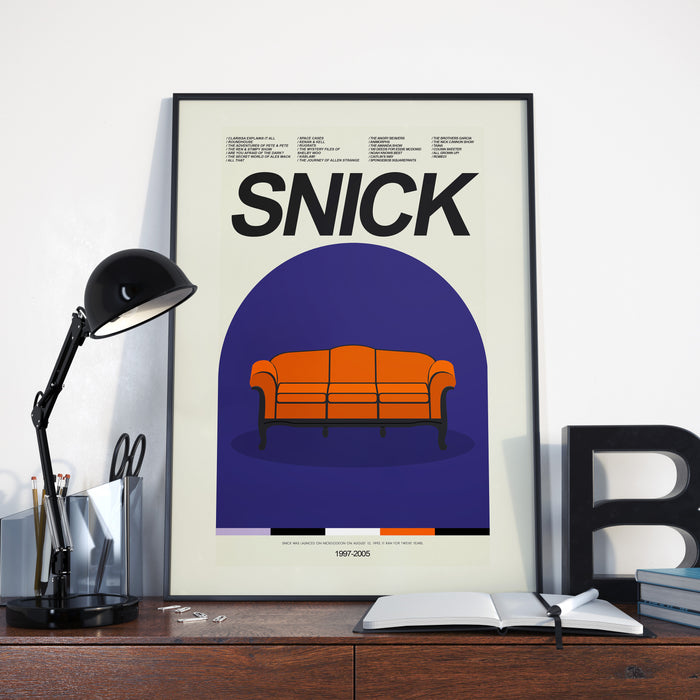 SNICK - The Big Orange Couch inspired print | 12"x18" or 18"x24" Print only