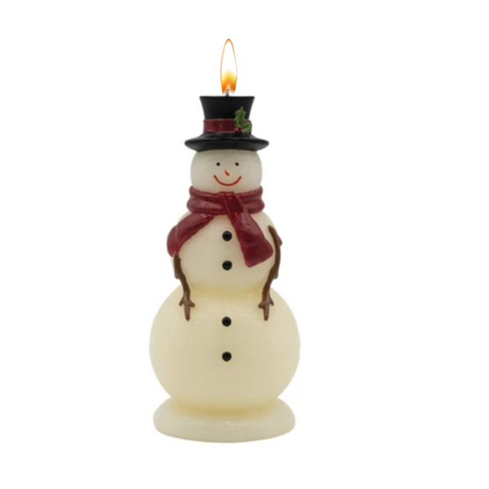 Snowman Candle
