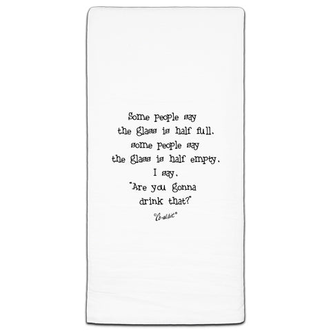 CE3-177 Glass Half Full Towel Co-edikit and CJ Bella CO