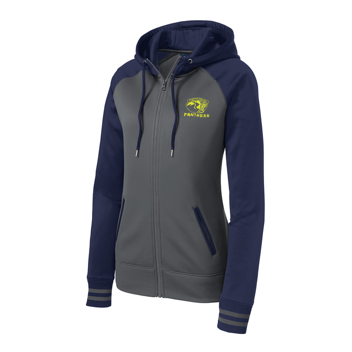 Sport-Tek® Women's Sport-Wick® Varsity Fleece Full-Zip Hooded Jacket, Printed