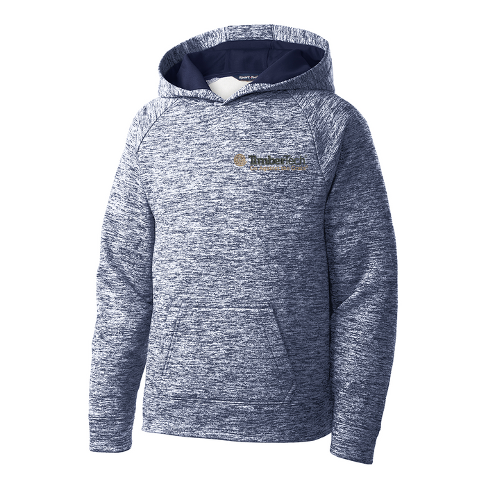 Sport-Tek® Youth PosiCharge® Electric Heather Fleece Hooded Pullover