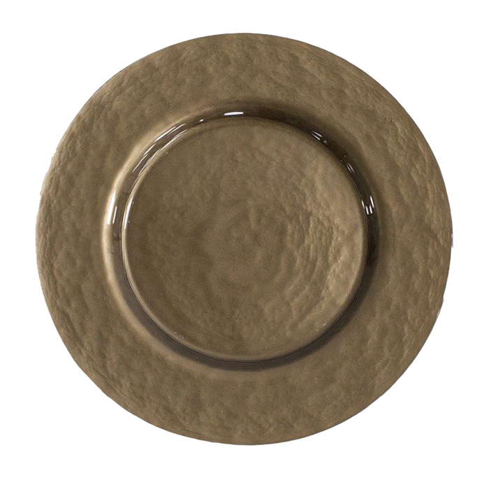 Taupe Glass Charger