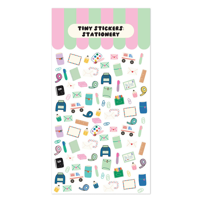 Tiny Stationery Clear Sticker Sheet | Journaling