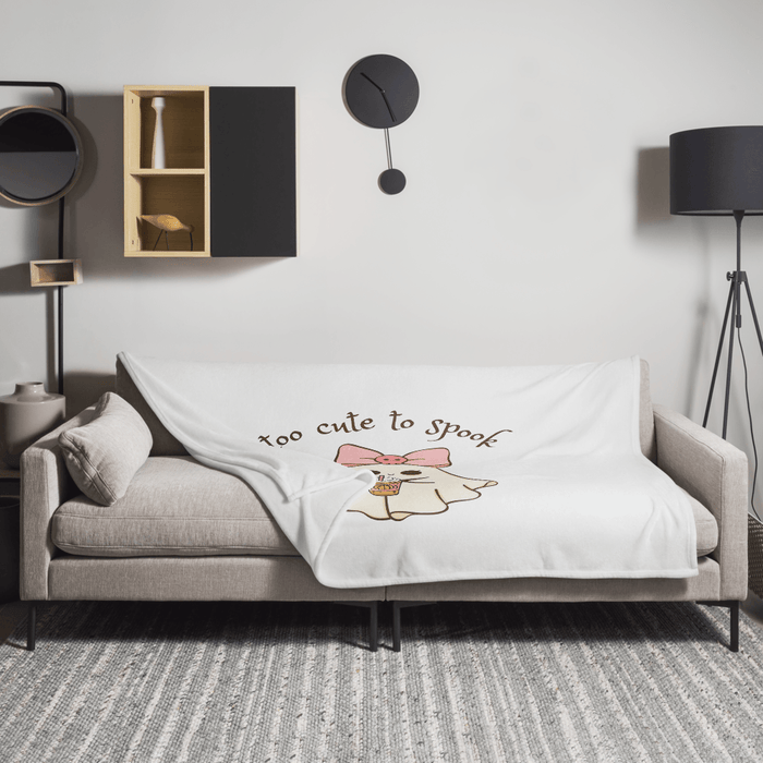 Too Cute to Spook Throw Blanket - π»π Snuggle Up with Spooky Cuteness! ππ» - Whippie's