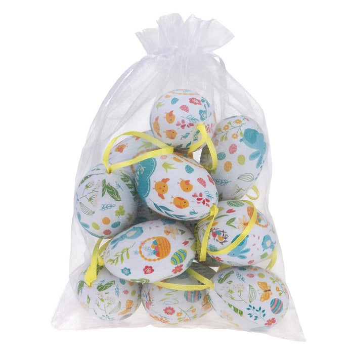 Turquoise Bunnies Decorative Eggs