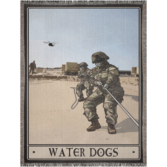 Water Dogs Woven Blanket