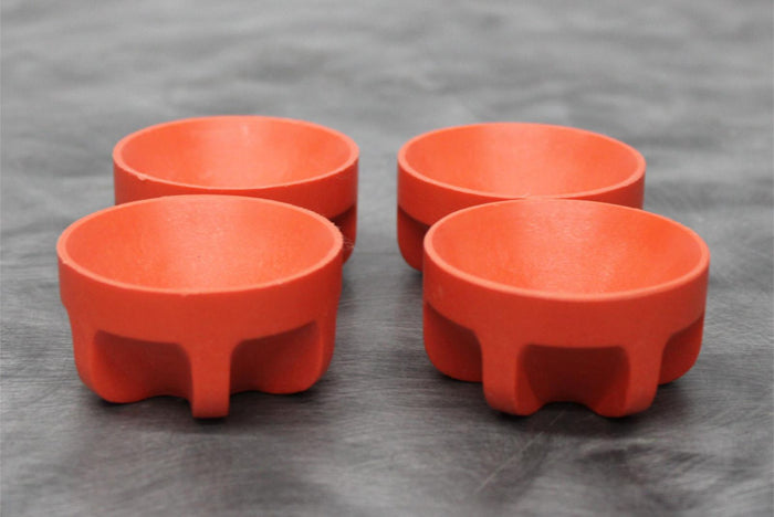 x4 Beckman Coulter 62 mm Diameter Cushion Bottle Adapters
