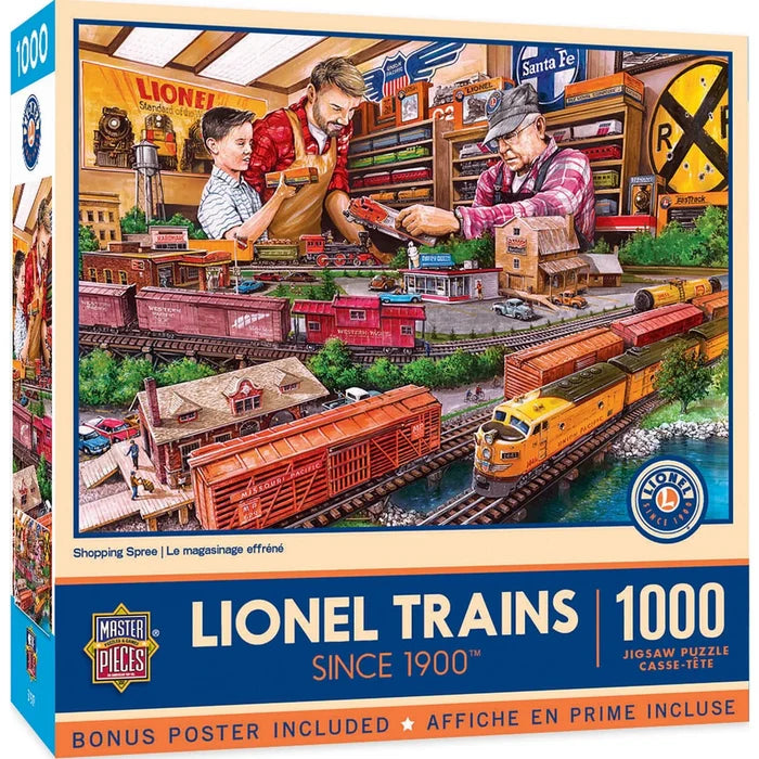 1000 Piece Jigsaw Puzzle - Lionel Trains- Shopping Spree | MasterPieces