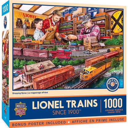 1000 Piece Jigsaw Puzzle - Lionel Trains- Shopping Spree | MasterPieces
