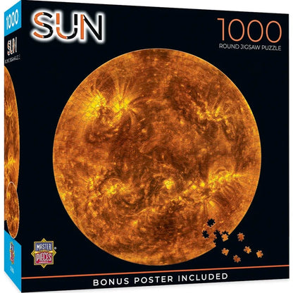 1000 Piece Jigsaw Puzzle - MasterPieces: The Sun- 1000 Piece Round Puzzle