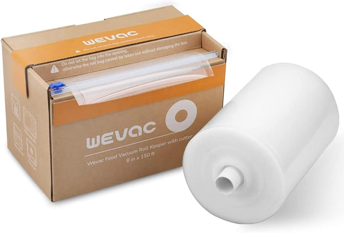 BPA-Free 3-Mil Vacuum Sealer Bag Roll – Built-In Cutter, Drawer-Ready Box, Food Fresh 3–6x Longer