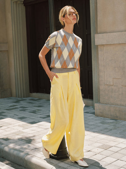Tencel Linen Blend Semi-Sheer Pants